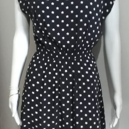 Vestido Azul de bolinha